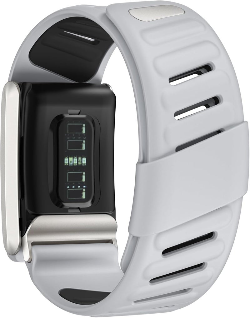 Dado Comfort Durable Silicone Wristband Compatible with WHOOP 4.0 Band, Soft Silicone Sports Loop Strap for Men & Women, with U Shapped Connector - Image 2